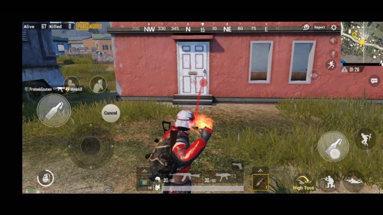 PUBG Mobile) Can We Break Door With Molotov Cocktail? - YouTube